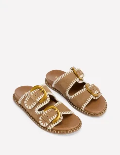 Flats | Sandals-Boden Alberta Footbed Sandal- Tan