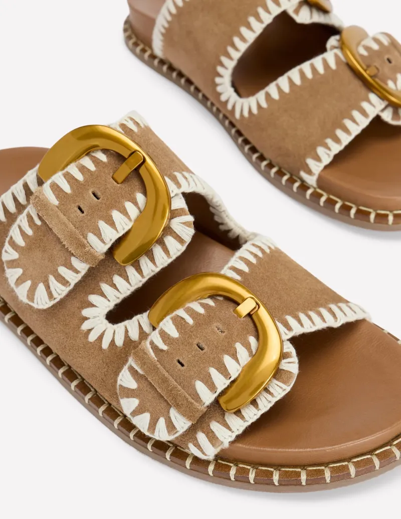 Flats | Sandals-Boden Alberta Footbed Sandal- Tan