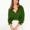 Sweaters & Cardigans-Boden Alice Fluffy Stitch Cardigan-Promenade Green PromenadeGreen