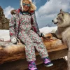 Coats & Jackets-Boden All-Weather Waterproof Coat-Glacier Blue Winter Floral GlacierBlueWinterFloral