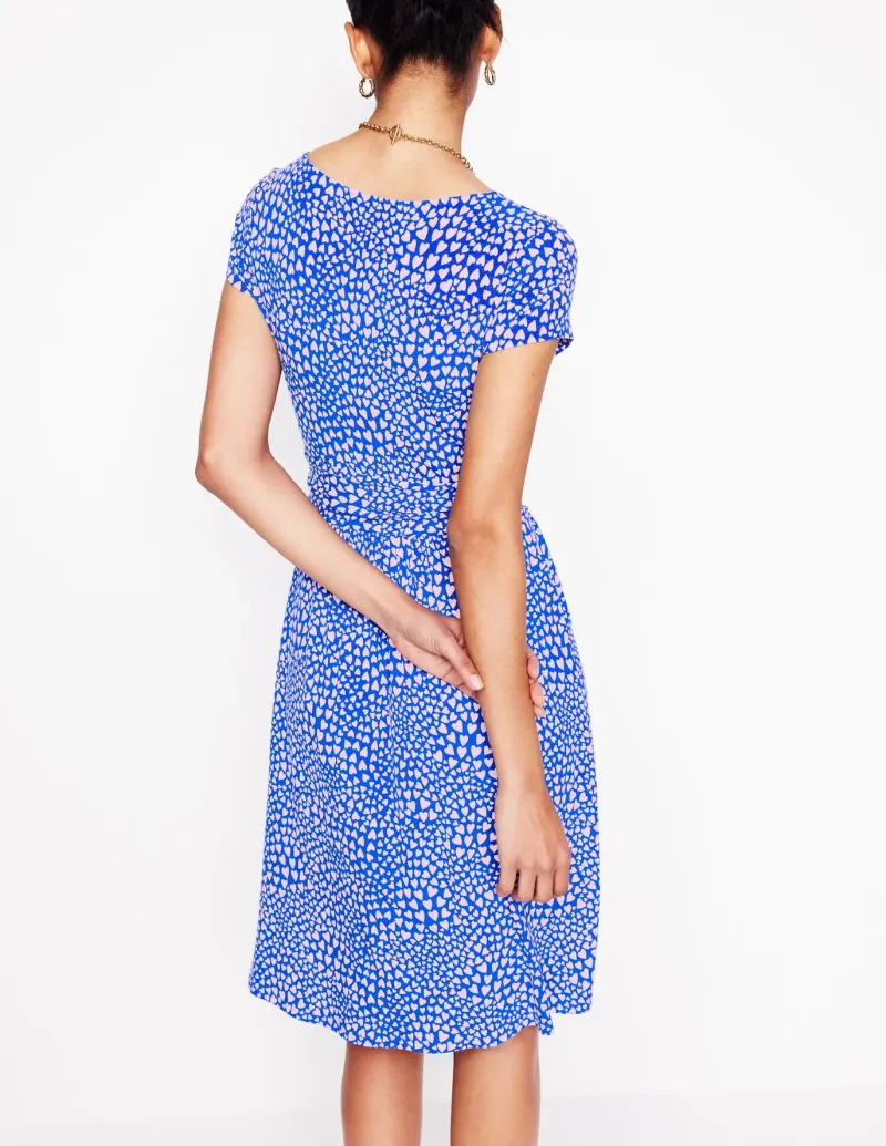 Dresses & Jumpsuits | Short-Boden Amelie Jersey Dress-Gallery Blue, Heart Cluster GalleryBlue,HeartCluster
