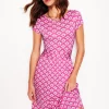 Dresses & Jumpsuits | Short-Boden Amelie Jersey Dress-Tickled Pink, Cloud Terrace TickledPink,CloudTerrace