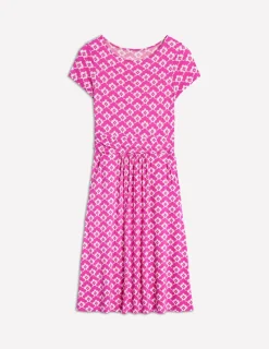 Dresses & Jumpsuits | Short-Boden Amelie Jersey Dress-Tickled Pink, Cloud Terrace TickledPink,CloudTerrace