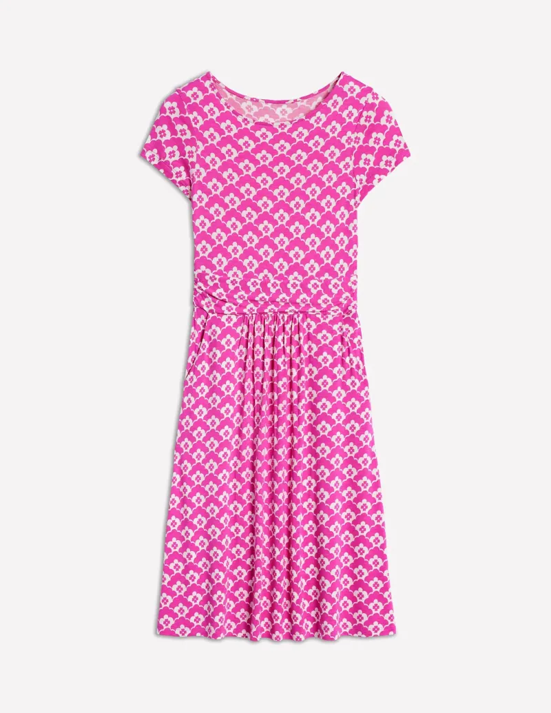 Dresses & Jumpsuits | Short-Boden Amelie Jersey Dress-Tickled Pink, Cloud Terrace TickledPink,CloudTerrace