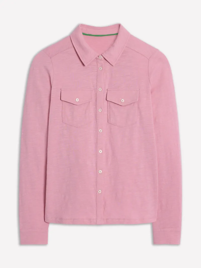 Shirts | T-Shirts & Tanks-Boden Amy Jersey Shirt-Formica Pink FormicaPink