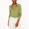 Shirts | T-Shirts & Tanks-Boden Amy Jersey Shirt-Soft Olive SoftOlive