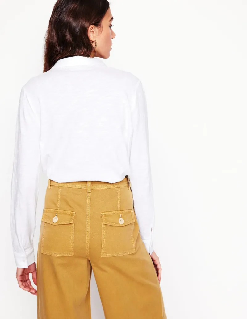 Shirts | T-Shirts & Tanks-Boden Amy Jersey Shirt- White