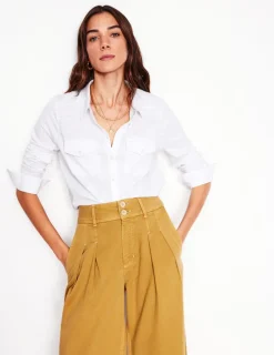 Shirts | T-Shirts & Tanks-Boden Amy Jersey Shirt- White
