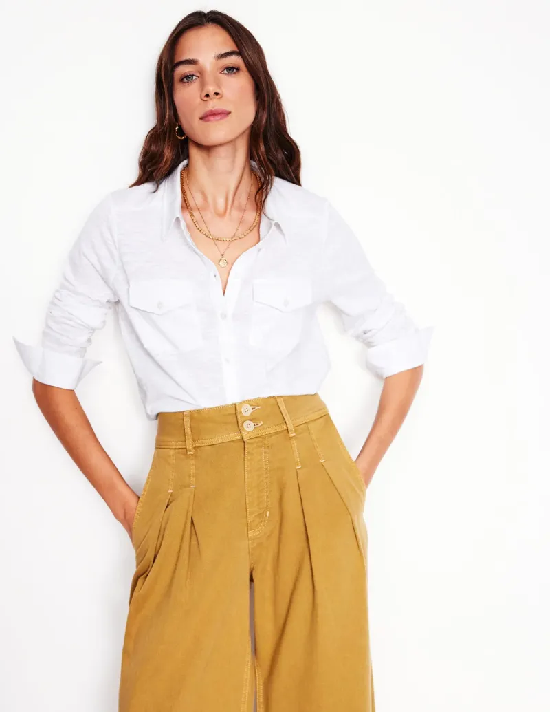 Shirts | T-Shirts & Tanks-Boden Amy Jersey Shirt- White
