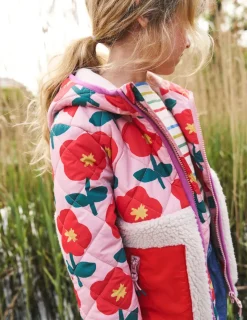 Coats & Jackets-Boden Annabelle Borg Mix Jacket-Vintage Pink Cut Out Flower VintagePinkCutOutFlower