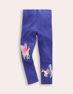 Leggings | Pants & Jeans-Boden Appliqué Leggings-Navy Unicorns NavyUnicorns