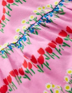 Dresses-Boden Ariel Twirly Jersey Dress-Cosmos Pink Floral Stripe CosmosPinkFloralStripe
