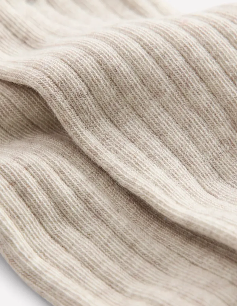 Socks & Tights-Boden Baby Ribbed Tights- Oatmeal