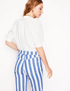 Tops & Blouses-Boden Bea Linen Top- White