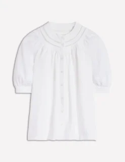 Tops & Blouses-Boden Bea Linen Top- White