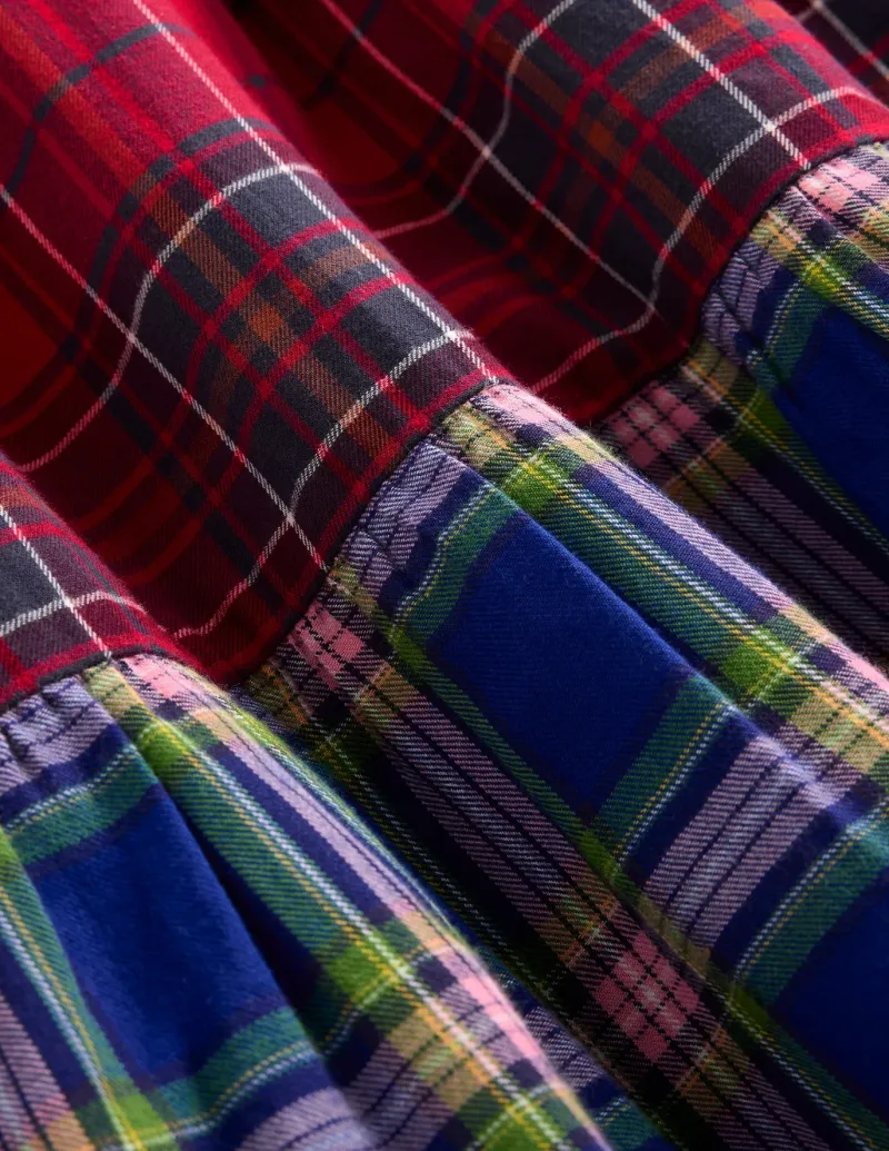 Dresses-Boden Betsy Tiered Twirly Dress-Tartan Hotchpotch TartanHotchpotch