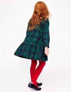 Dresses-Boden Betsy Tiered Twirly Dress-Blackwatch Check Holly BlackwatchCheckHolly