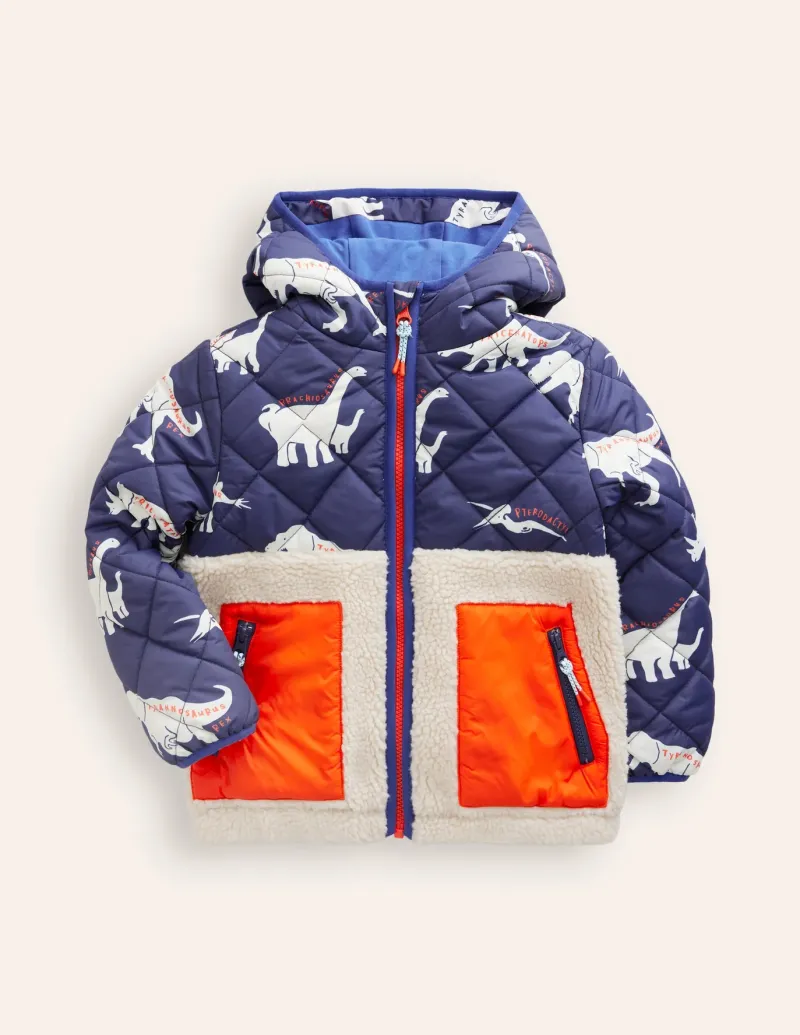 Coats & Jackets-Boden Borg Mix Jacket-College Navy Dino/ Borg CollegeNavyDino/Borg