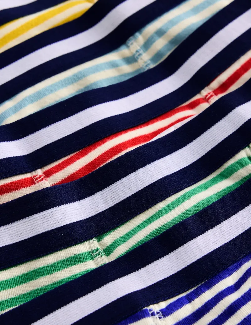 Socks & Underwear-Boden Boxers 5 Pack-Rainbow stripe Rainbowstripe