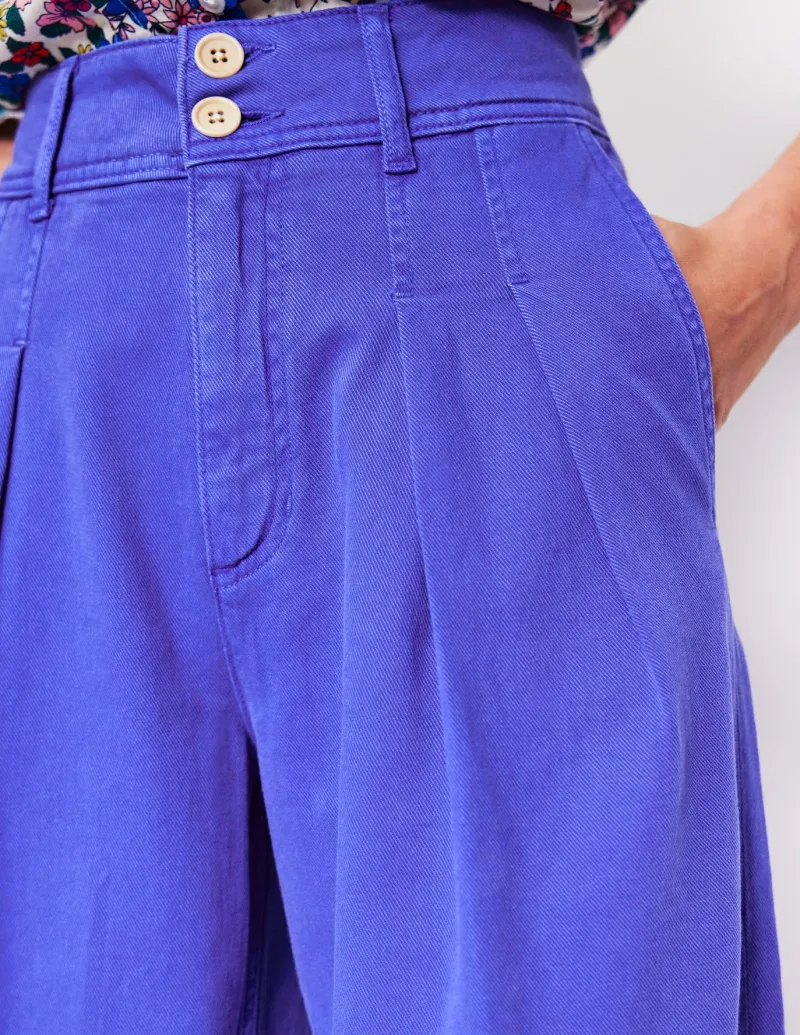 Pants-Boden Brompton Wide Leg Trousers-Bright Blue BrightBlue
