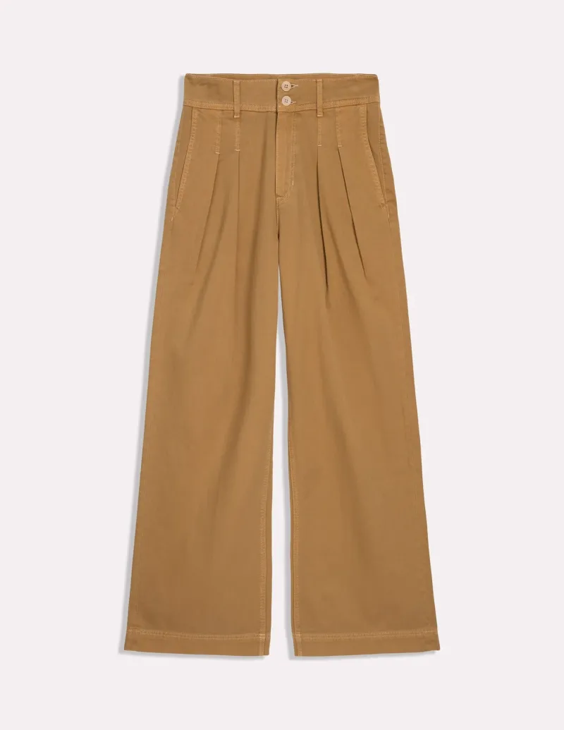 Pants-Boden Brompton Wide Leg Trousers- Gingerbread