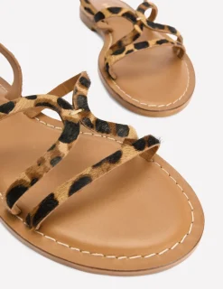 Flats | Sandals-Boden Casual Flat Sandal- Leopard