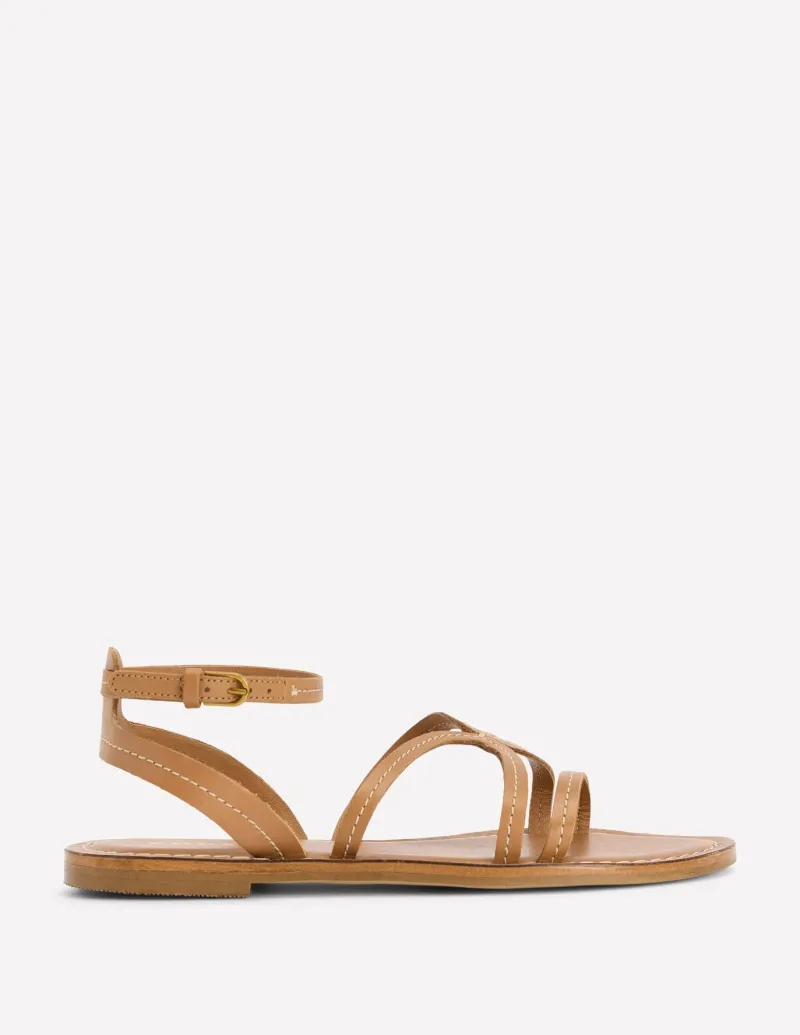 Flats | Sandals-Boden Casual Flat Sandal- Tan