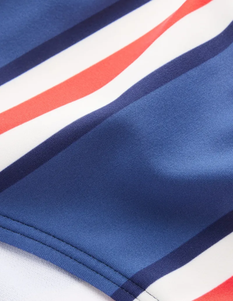 Swimwear-Boden Classic Bikini Bottoms-Blue Jay, Poppy Red Stripe BlueJay,PoppyRedStripe
