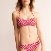Swimwear-Boden Classic Bikini Bottoms-Flame Scarlet, Maze FlameScarlet,Maze