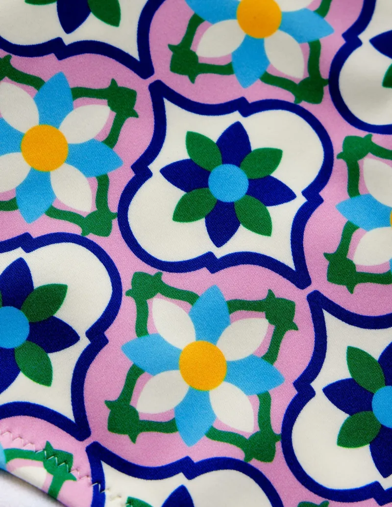 Swimwear-Boden Classic Bikini Bottoms-Multi, Floweret Tile Multi,FloweretTile