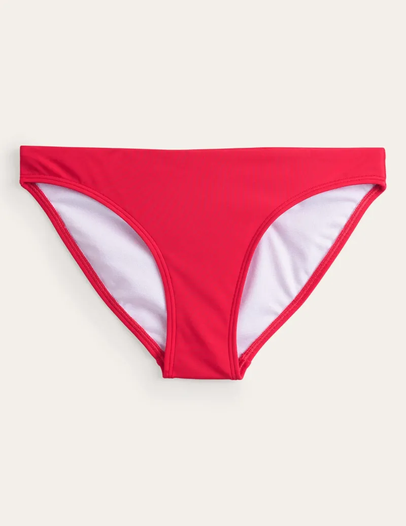 Swimwear-Boden Classic Bikini Bottoms- Red