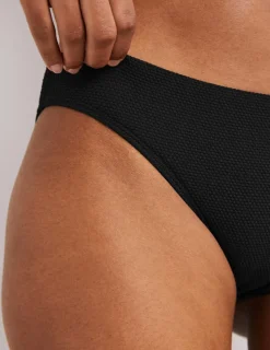 Swimwear-Boden Classic Bikini Bottoms-Textured Black TexturedBlack