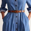 Belts-Boden Classic Leather Belt- Tan