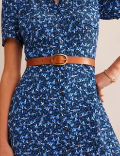 Belts-Boden Classic Leather Belt- Tan