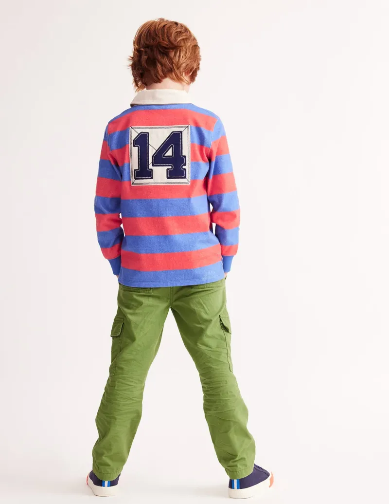 Tops, T-Shirts & Polos-Boden Classic Rugby Shirt-Jam Red/ Bluejay JamRed/Bluejay