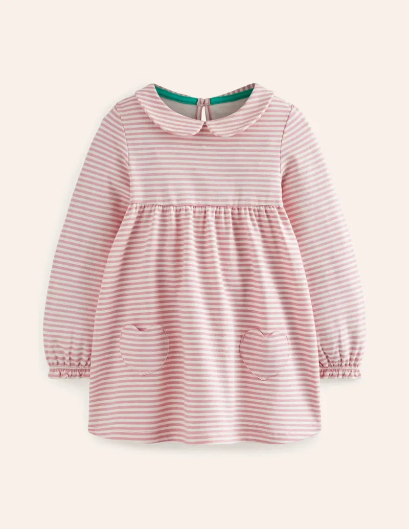 Tops & T-Shirts | Tunics-Boden Collared Tunic-Vintage Pink/ Oatmeal Stripe VintagePink/OatmealStripe