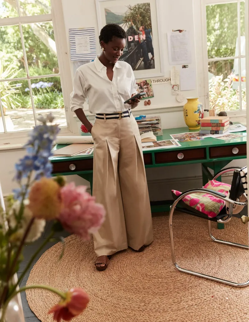 Shirts | Tops & Blouses-Boden Connie Relaxed Cotton Shirt- White