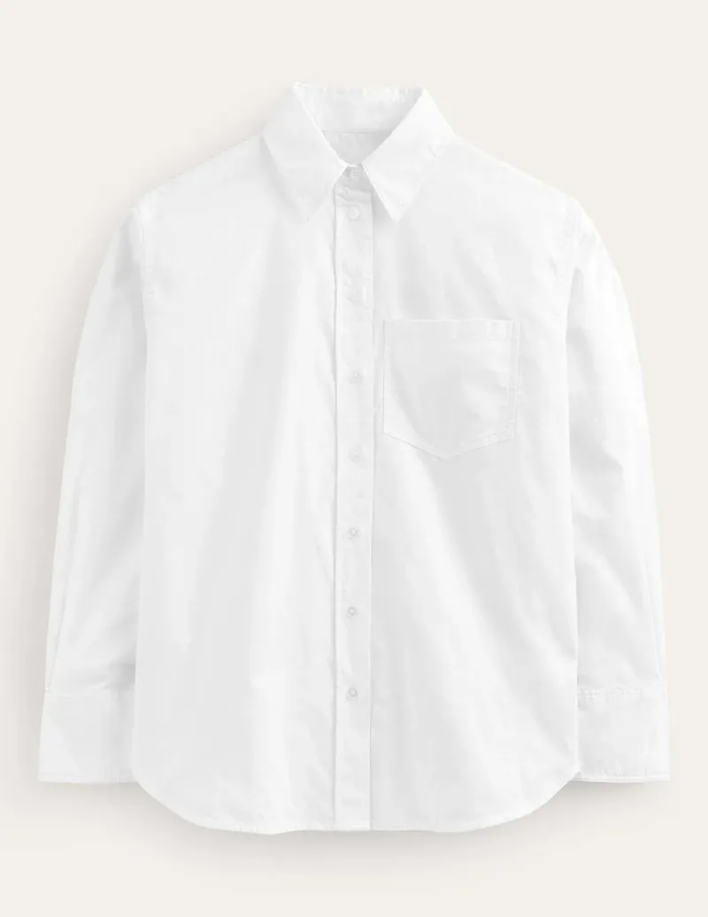 Shirts | Tops & Blouses-Boden Connie Relaxed Cotton Shirt- White