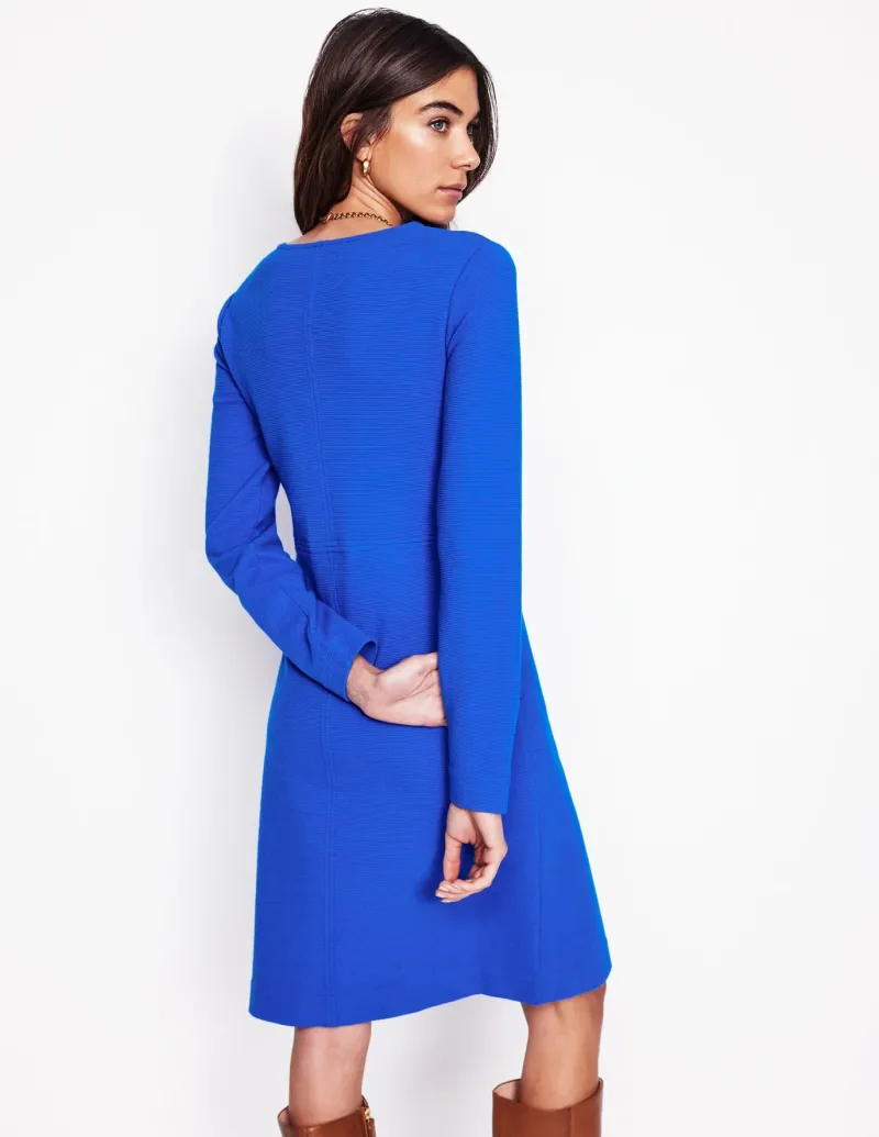 Dresses & Jumpsuits | Petite Dresses-Boden Cornelia Ottoman Dress-Gallery Blue GalleryBlue