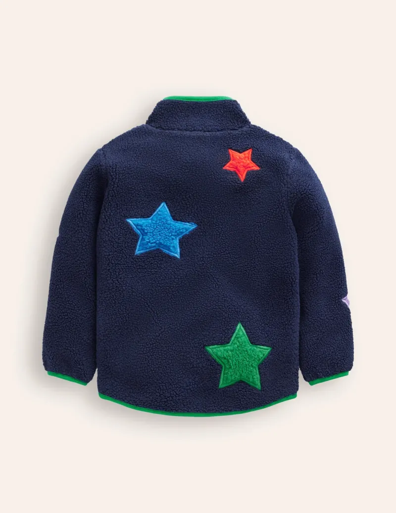 Coats & Jackets-Boden Cosy Borg Jacket-College Navy Star CollegeNavyStar