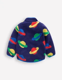 Coats & Jackets-Boden Cosy Borg Jacket-Twilight Blue Planets TwilightBluePlanets