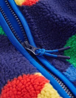 Coats & Jackets-Boden Cosy Borg Jacket-Twilight Blue Planets TwilightBluePlanets