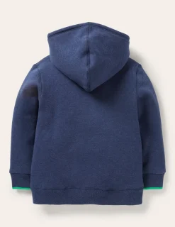 Sweatshirts & Hoodies | Tops, T-Shirts & Polos-Boden Cosy Fleece-Lined Hoodie-College Navy Marl CollegeNavyMarl