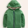Sweatshirts & Hoodies | Tops, T-Shirts & Polos-Boden Cosy Fleece-Lined Hoodie-Green Marl GreenMarl