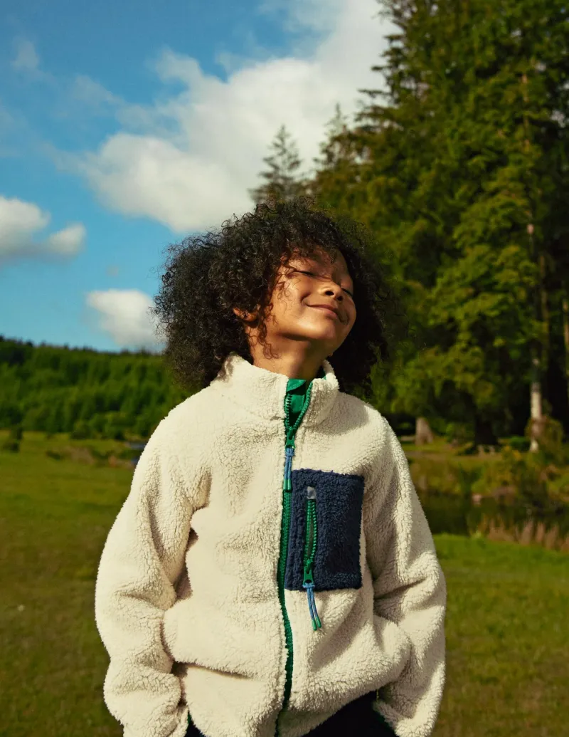 Coats & Jackets-Boden Cosy Windproof Fleece-Natural Sherpa NaturalSherpa