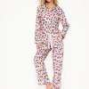 Nightwear & Lougewear-Boden Cotton Sateen Pajama Trousers-Ivory, Heart Flutter Ivory,HeartFlutter