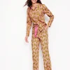 Nightwear & Lougewear-Boden Cotton Sateen Pajama Trousers-Ceylon Yellow, Tiger CeylonYellow,Tiger