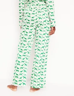 Nightwear & Lougewear-Boden Cotton Sateen Pajama Trousers-Ivory, Janet and Friends Ivory,JanetandFriends