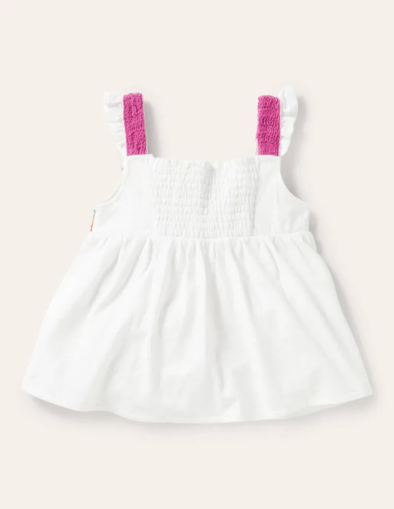 Tops & T-Shirts-Boden Crochet Tank Top- White