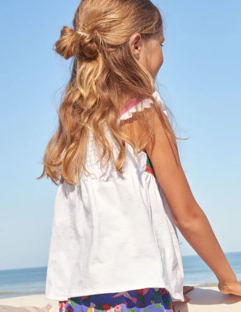 Tops & T-Shirts-Boden Crochet Tank Top- White